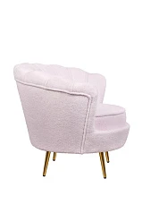 стильное Низкое кресло Pearl Pink Boucle в Краснодаре