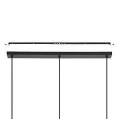 красивые 43863 Люстра AMSFIELD 1, 3X40W (E27), L960, B260, H1100, сталь, черный / дерево на заказ в Краснодаре