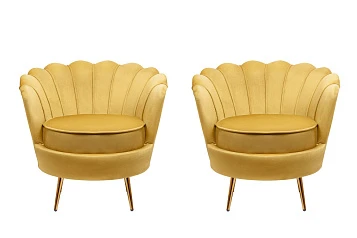 красивое Комплект кресел ракушка Pearl Yellow на заказ в Краснодаре