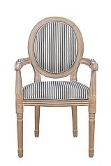 Мягкий стул с подлокотниками Volker Arm Black Pinstripe в Краснодаре