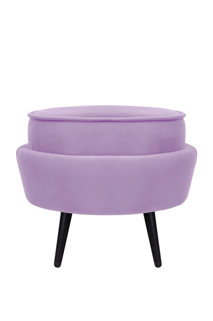Пуф Pearl Adorn Purple на черных ножках на заказ в Краснодаре