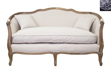 стильный Диван ампир Darcy 2 цвет серый на заказ в Краснодаре