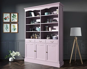 красивый Двухсекционный шкаф Leontina Lavanda для посуды арт ST9330/3L в интернет-магазине в Краснодаре