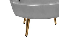 Низкое кресло ракушка Pearl Grey V2 в Краснодаре