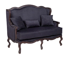 Двухместный дизайнерский диван Brody Double Black в интернет-магазине в Краснодаре