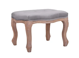 Банкетка Kina Velvet Gray в интерьере в Краснодаре