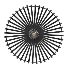 заказать 900721 Потолочный светильник MOGANO 3, 1X40W (E27), H180, ?430, сталь, черный в Краснодаре