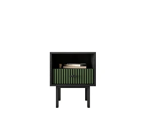 фото Тумбочка с нижним ящиком "Emerson" арт EM17/green/L в интерьере в Краснодаре