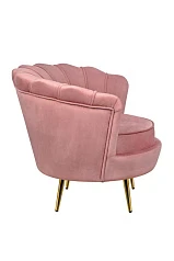 Низкое кресло ракушка Pearl Pink V3 в интерьере в Краснодаре
