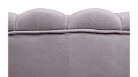 купить Низкое кресло ракушка Pearl Grey на черных ножках в Краснодаре