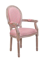 стильный Мягкий стул с подлокотниками Volker Arm Pink Pinstripe на заказ в Краснодаре