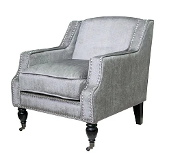 купить стильное Полукресло для камина Mart Rich цвет серый в Краснодаре