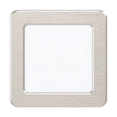 красивые 99183 Светодиодный встраиваемый светильник FUEVA 5, 5,5W (LED), 117х117, ET26, 700lm, 4000K, сталь, никель в интернет-магазине в Краснодаре