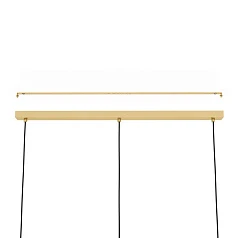 купить красивые 900813 Люстра CAPRAROLA, 3X40W (E27), L900, B200, H1100, сталь, матовая латунь / матовое стекло, песочный в интернет-магазине в Краснодаре