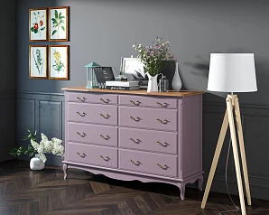 купить Комод Leontina Lavanda на восемь ящиков арт ST9316/2L в Краснодаре