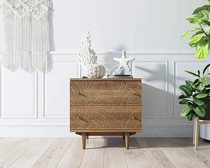 Комод "Boho" 2 ящика джангл арт BH06 в интерьере в Краснодаре