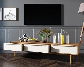 Консоль под TV "Bruni white" с ящиками арт BR-21WH в Краснодаре