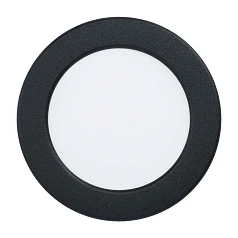 заказать 99143 Светодиодный встраиваемый светильник FUEVA 5, 5,5W (LED), ?117, ET26, 650lm, 3000K, сталь, черный/пл в Краснодаре