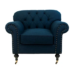 купить стильное Классическое кресло Kavita Dark Blue в интернет-магазине в Краснодаре