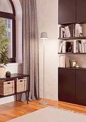 901749 Аккум. торшер сенсорн., димм. MANNERA-L, H1400, 4,3W(LED), IP54, 2400K, 3000K, 4000K, 440lm, алюминий, сталь, серый/пластик, белый в Краснодаре