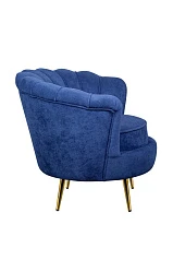 купить красивое Низкое кресло ракушка Pearl синий в интернет-магазине в Краснодаре