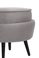 Пуф Pearl Adorn Grey на черных ножках в Краснодаре