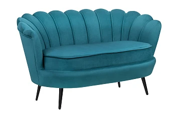 Диван ракушка Pearl Double Marine Velvet на черных ножках в Краснодаре