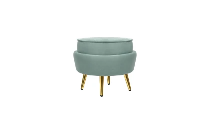 Кресло с пуфом ракушка Pearl Green в Краснодаре