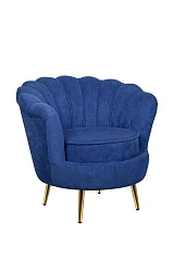 купить красивое Низкое кресло ракушка Pearl синий в интернет-магазине в Краснодаре