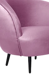 Мягкое кресло Small Benee Pink на черных ножках в интернет-магазине в Краснодаре