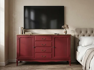 Бежевый комод "Леонтина (Leontina)" с дверками и ящиками арт ST9351/3031