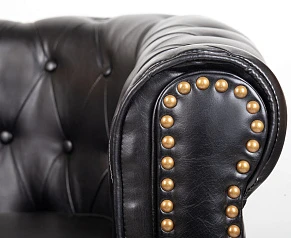 Кожаное кресло Karo Black V2 на заказ в Краснодаре