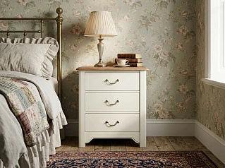 заказать Бежевая прикроватная тумба "Оливия (Olivia)" на 3 ящика арт GA3002C в интернет-магазине в Краснодаре