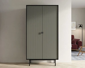 купить стильный Шкаф двухдверный "Emerson" арт EM091/gray/L в интернет-магазине в Краснодаре