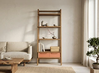 Узкий стеллаж "Бруни (Bruni)" с двумя ящиками арт BR30/2012 в Краснодаре