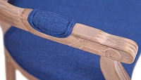 Мягкий стул с подлокотниками Volker Arm Original Blue в Краснодаре