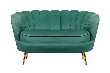 фото Дизайнерский двухместный диван Pearl Double Green V2 в интерьере в Краснодаре