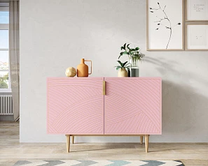Комод с двумя дверками "Line" LN01/GR1/pink в интерьере в Краснодаре