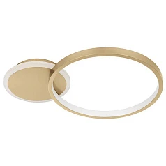 стильные 900423 Потолочный светильник GAFARES, LED 15W, 2100lm, L405, B290, H55, алюминий, сталь, золотой, белый/пластик, белый в Краснодаре