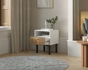 купить Тумбочка с ящиком KOTO арт KT01 Белый в Краснодаре