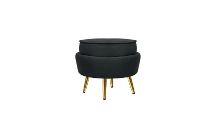 купить Кресло с пуфом ракушка Pearl Black в Краснодаре