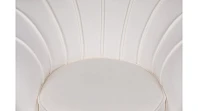 купить Кресло ракушка Pearl Beige на черных ножках в Краснодаре