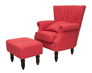 купить Кресло с пуфом Lab Red V2 в интернет-магазине в Краснодаре