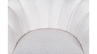купить Низкое кресло ракушка Pearl цвет белый на черных ножках в Краснодаре