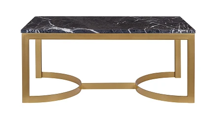 фото Журнальный столик прямоугольный Aron Marble-Gd в интерьере в Краснодаре