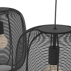 купить стильные 43966 Люстра RINROE, 2X40W (E27), L900, B325, H1100, сталь, черный в Краснодаре