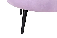 заказать Низкое кресло ракушка Pearl Purple на черных ножках в Краснодаре