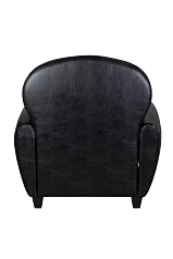заказать Кресло кожаное широкое Flog черное в Краснодаре