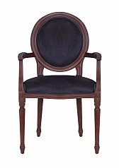 стильный Мягкий стул с подлокотниками Delo Kora Arm Black в Краснодаре