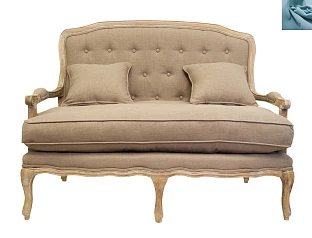 купить стильные Прямой диван модерн Yareli Brown голубой в интернет-магазине в Краснодаре